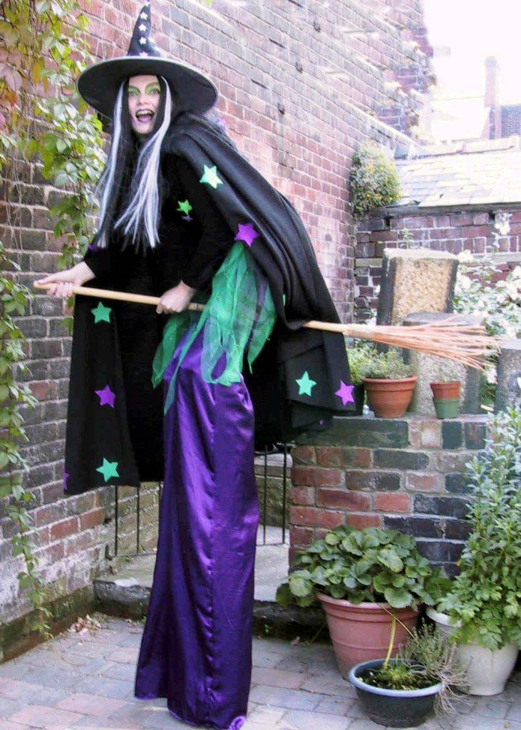 Sue Fee Stilt walking Witch Yorks